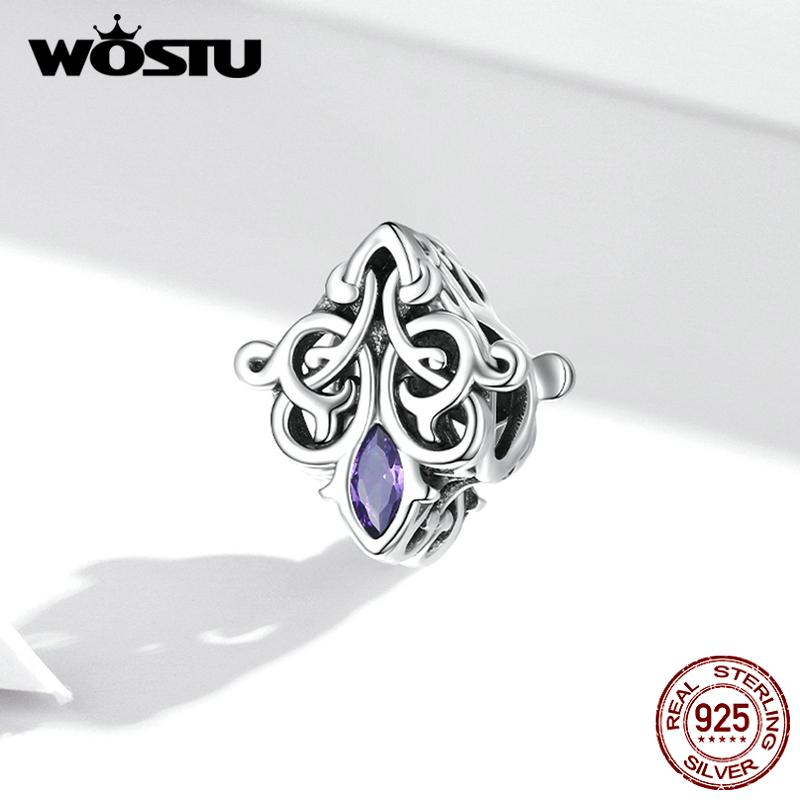 WOSTU Элегантный Ретро-узор Фиолетовый Циркон в форме ромба из стерлингового серебра 925 пробы, подвеска-бусина, подходит для оригинального браслета, DIY ювелирных украшений 925 silver
WOSTU Элегантный Ретро-узор Фиолетовый Циркон в форме ромба из стерлингового серебра 925 пробы, подвеска-бусина, подходит для оригинального браслета, DIY ювелирных украшений 925 silver
