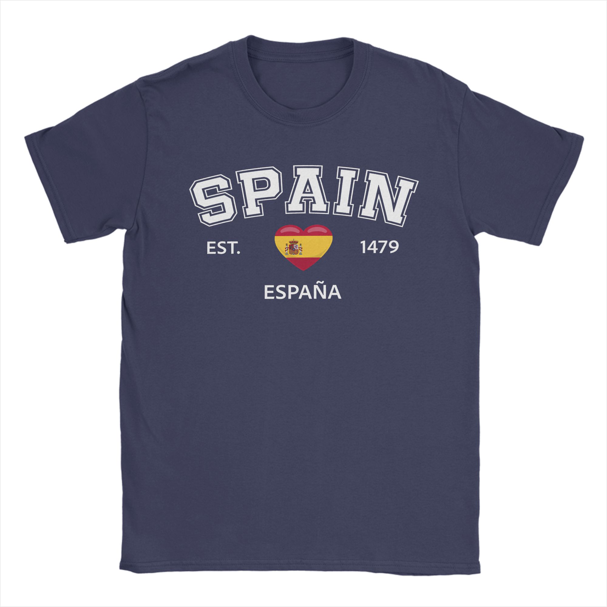Men Espana Spanish Flag Spain Lovers T Shirt Pure Cotton Clothes Hipster Short Sleeve O Neck Tees Birthday Present TShirts 4XL
Men Espana Spanish Flag Spain Lovers T Shirt Pure Cotton Clothes Hipster Short Sleeve O Neck Tees Birthday Present TShirts 4XL