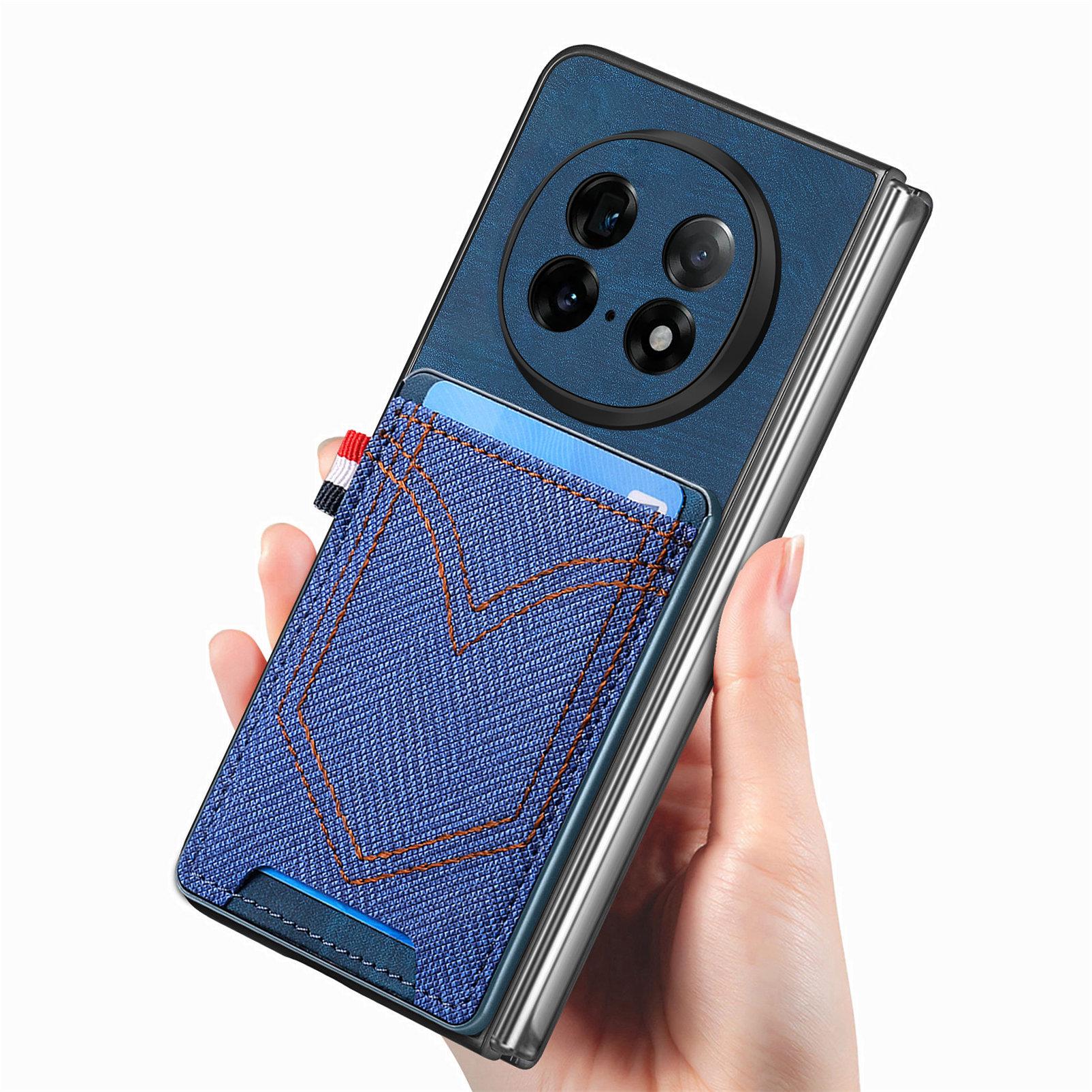 For Oppo Find N5 5G Phone Case Retro Jean Cloth Texture Leather Back Cover with Card Holder Brown
For Oppo Find N5 5G Phone Case Retro Jean Cloth Texture Leather Back Cover with Card Holder Brown