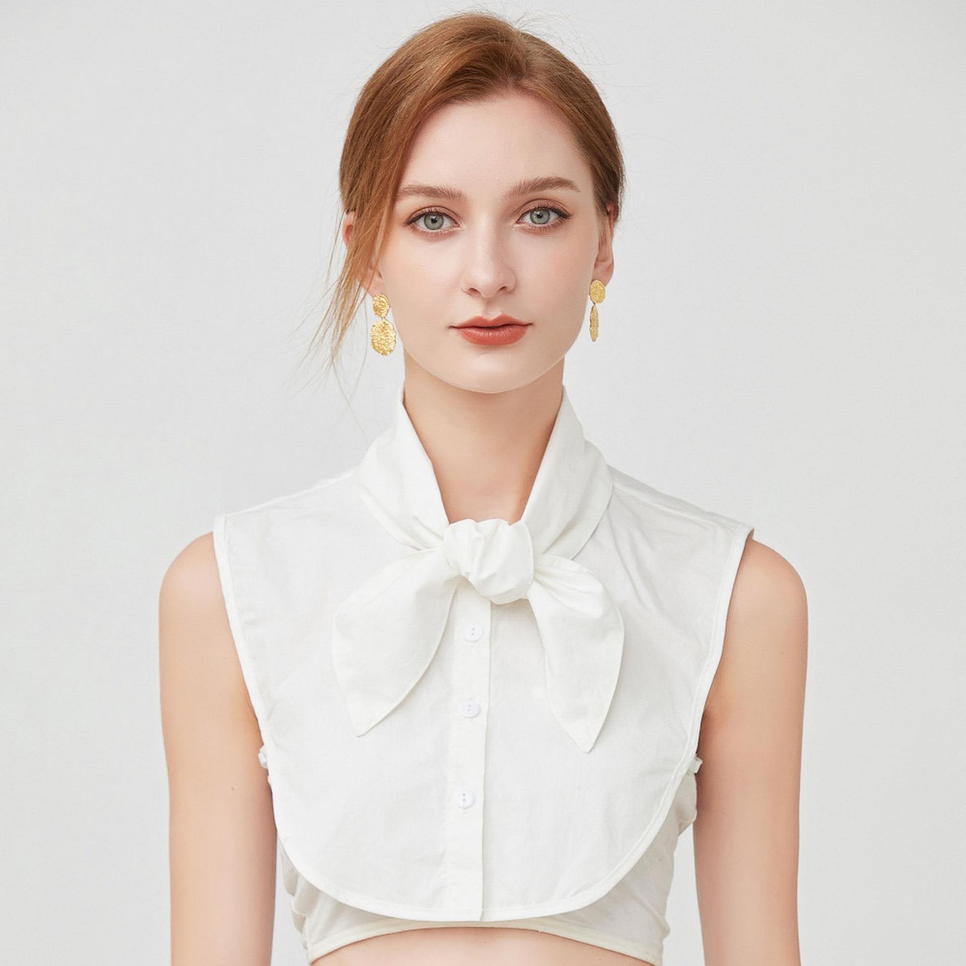 Женские стоячие банты с поддельным воротником, завязки спереди рубашки, съемные воротники, съемный белый поддельный воротник для девочек, аксессуары Fuax Cols
Женские стоячие банты с поддельным воротником, завязки спереди рубашки, съемные воротники, съемный белый поддельный воротник для девочек, аксессуары Fuax Cols