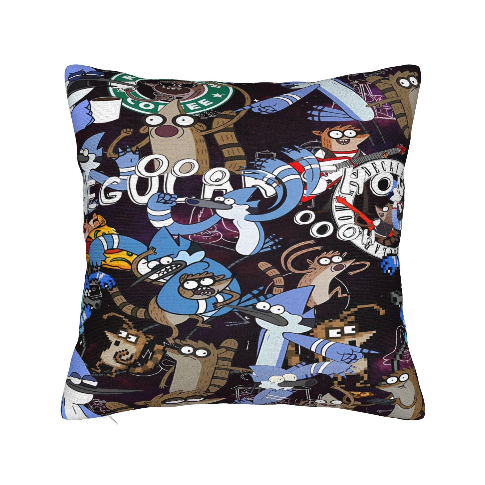 Mordecai and Rigby Pillow Case R-Regulars Anime Show Retro Trendy Pillow Cover Print Pillowcases For Chair Sofa Home Decor 30cmx30cm
Mordecai and Rigby Pillow Case R-Regulars Anime Show Retro Trendy Pillow Cover Print Pillowcases For Chair Sofa Home Decor 30cmx30cm
