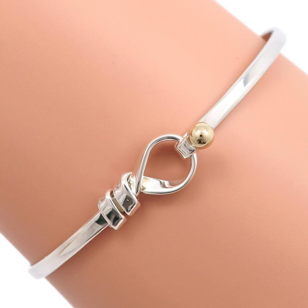 TIFFANY&Co. Hook & Eye Bracelet vintage Bangle Silver925/K18 yellow gold 5.4g Women Used
TIFFANY&Co. Hook & Eye Bracelet vintage Bangle Silver925/K18 yellow gold 5.4g Women Used