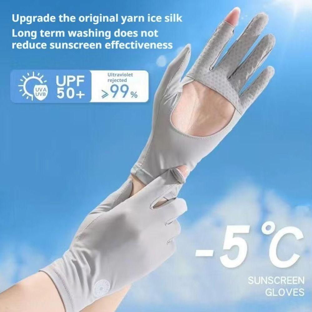 1 Pair Anti-UV Thin Sunscreen Gloves Ice Silk Cycling Driving Gloves Running Sports чорний
1 Pair Anti-UV Thin Sunscreen Gloves Ice Silk Cycling Driving Gloves Running Sports чорний