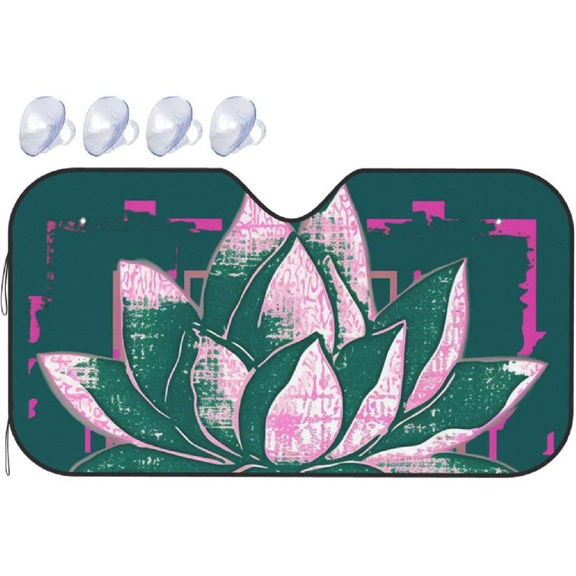 Car Windshield Sun Shade Lotus Flower Namaste Universal Window Sunshade for Auto Sun Heat and UV Rays Blocker Foldable Front Windshield Shade for Car Small белый
Car Windshield Sun Shade Lotus Flower Namaste Universal Window Sunshade for Auto Sun Heat and UV Rays Blocker Foldable Front Windshield Shade for Car Small белый