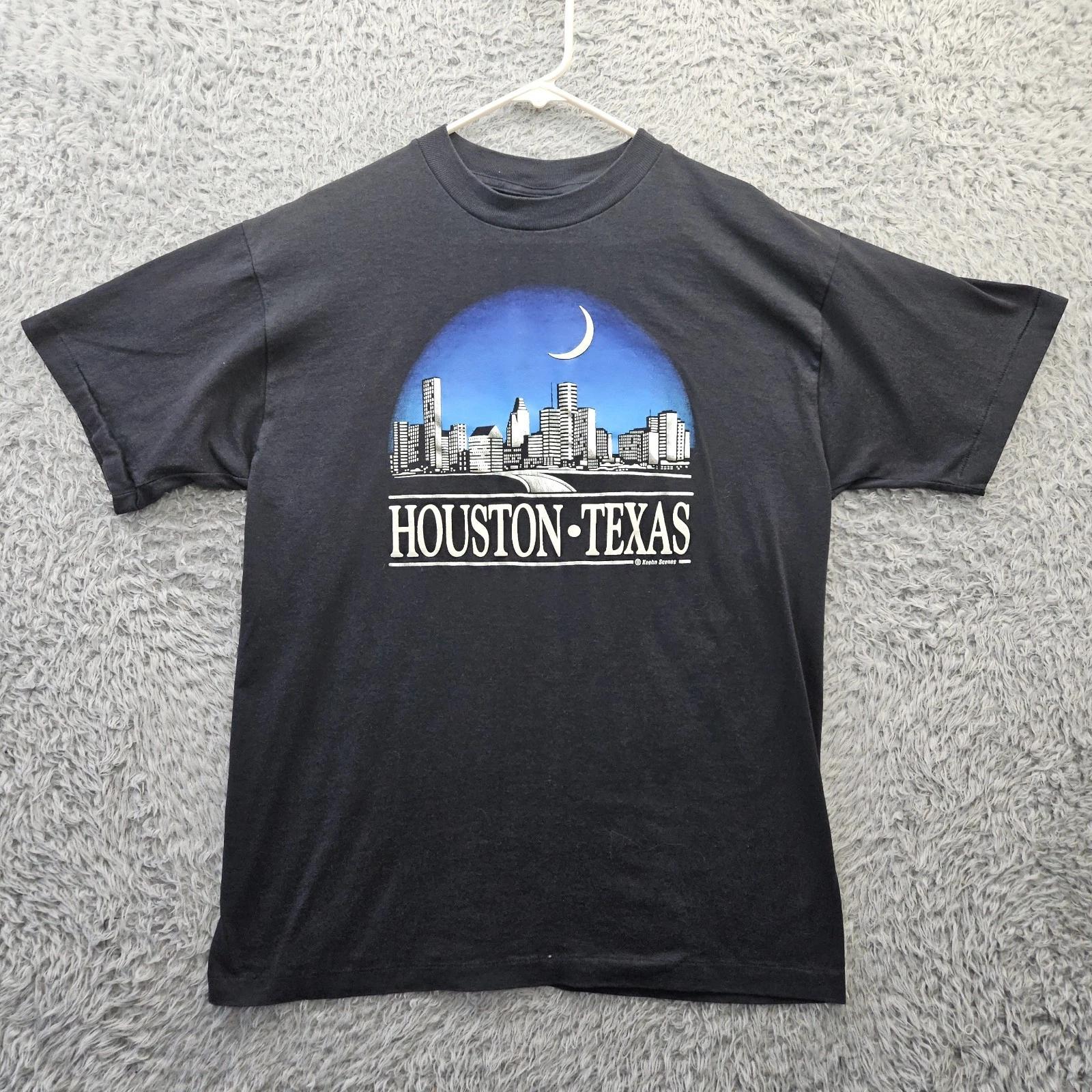 Houston Texas Vintage T Shirt Keehn Scenes 90 s Metallic Ink Single Stitch L
Houston Texas Vintage T Shirt Keehn Scenes 90 s Metallic Ink Single Stitch L