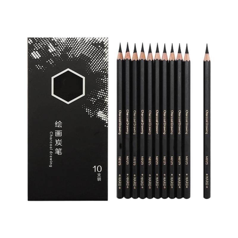 10Pcs Art Charcoal Pencils Set For Sketching Drawing Artists Art Supplies Wood Sketch Pencils for Students Beginner
10Pcs Art Charcoal Pencils Set For Sketching Drawing Artists Art Supplies Wood Sketch Pencils for Students Beginner