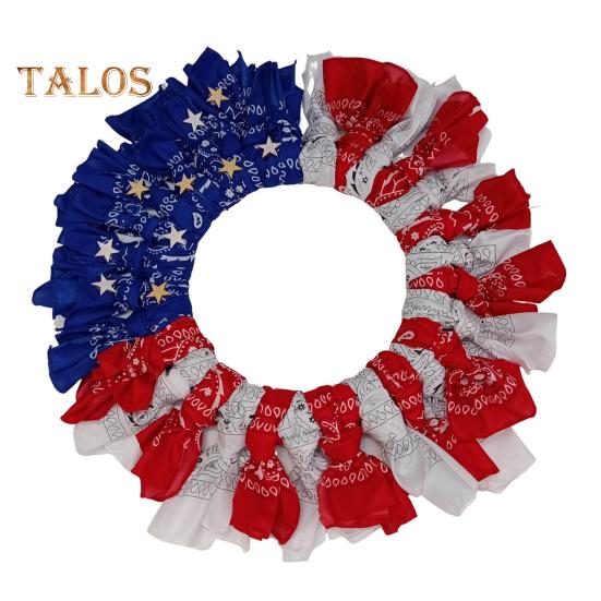 Венок на входную дверь 4 июля патриотический приветственный знак красный белый синий звездный венок украшение на крыльцо на День памяти домашний декор стены S
Венок на входную дверь 4 июля патриотический приветственный знак красный белый синий звездный венок украшение на крыльцо на День памяти домашний декор стены S