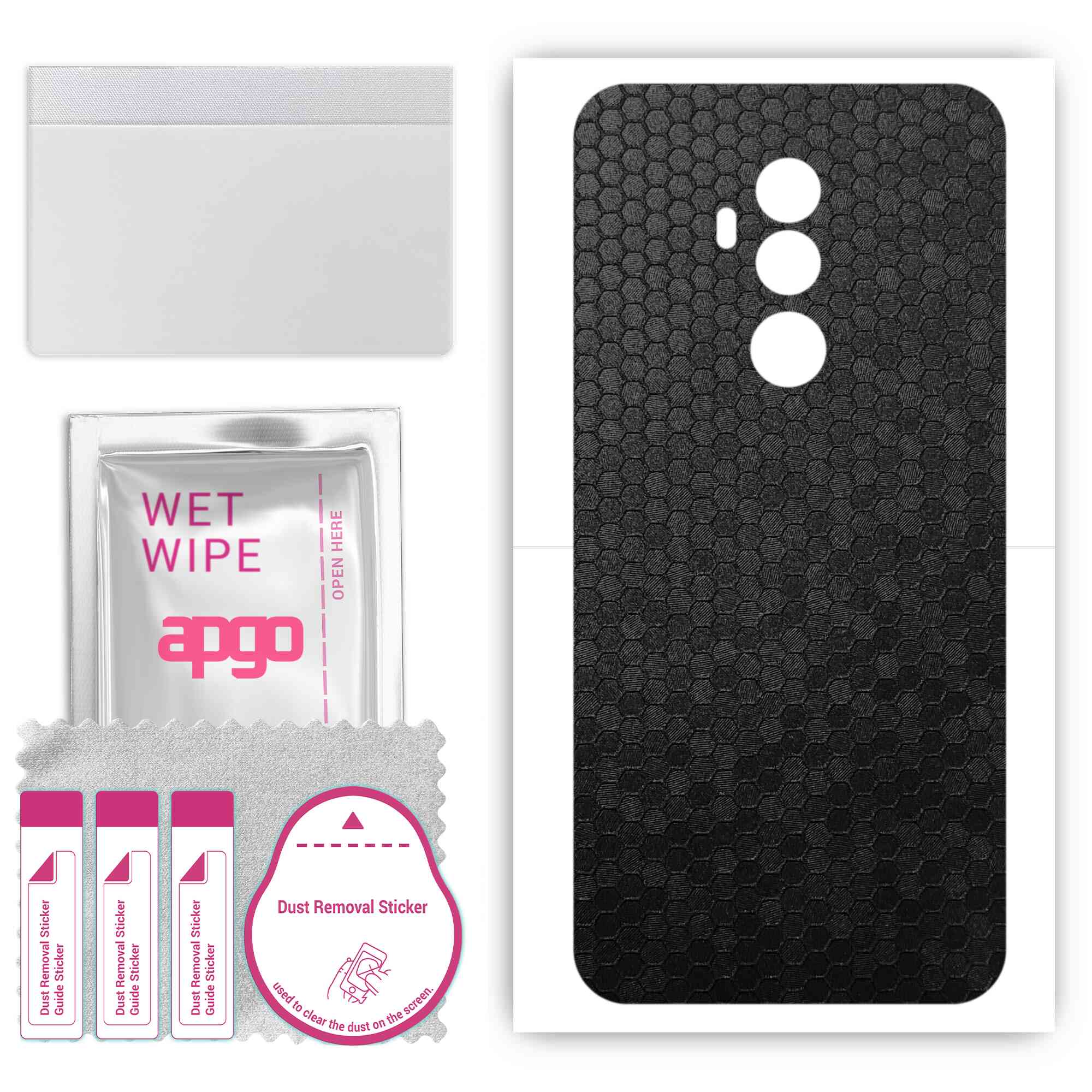 apgo Protective Skin Sticker for the back compatible with Umidigi Z2 Pro, Wrap Film, Foil, Vinyl - Pattern Black Honeycomb
apgo Protective Skin Sticker for the back compatible with Umidigi Z2 Pro, Wrap Film, Foil, Vinyl - Pattern Black Honeycomb