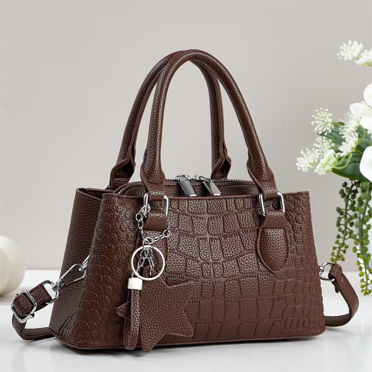 Women‘s Crocodile Pattern Tote Bags with Top Handle Crossbody Purses Handbag and Purse Faux Patent Leather Top-handle Work Shoulder Satchel for Women One size темно-коричневого кольору
Women‘s Crocodile Pattern Tote Bags with Top Handle Crossbody Purses Handbag and Purse Faux Patent Leather Top-handle Work Shoulder Satchel for Women One size темно-коричневого кольору