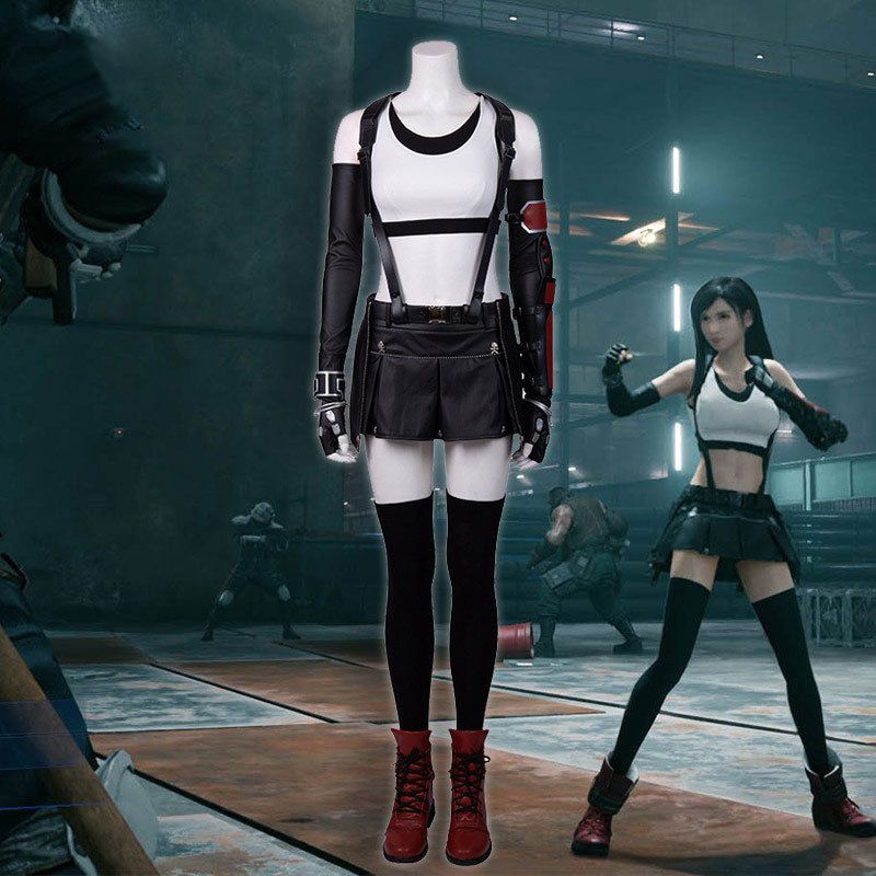 Final Fantasy 7 Remake Cosplay Costume Tifa Tight-Fitting Tank Top and Leather Pants Full Set Cosplay Outfit Gloves (Including Bracelet) 68 XL
Final Fantasy 7 Remake Cosplay Costume Tifa Tight-Fitting Tank Top and Leather Pants Full Set Cosplay Outfit Gloves (Including Bracelet) 68 XL