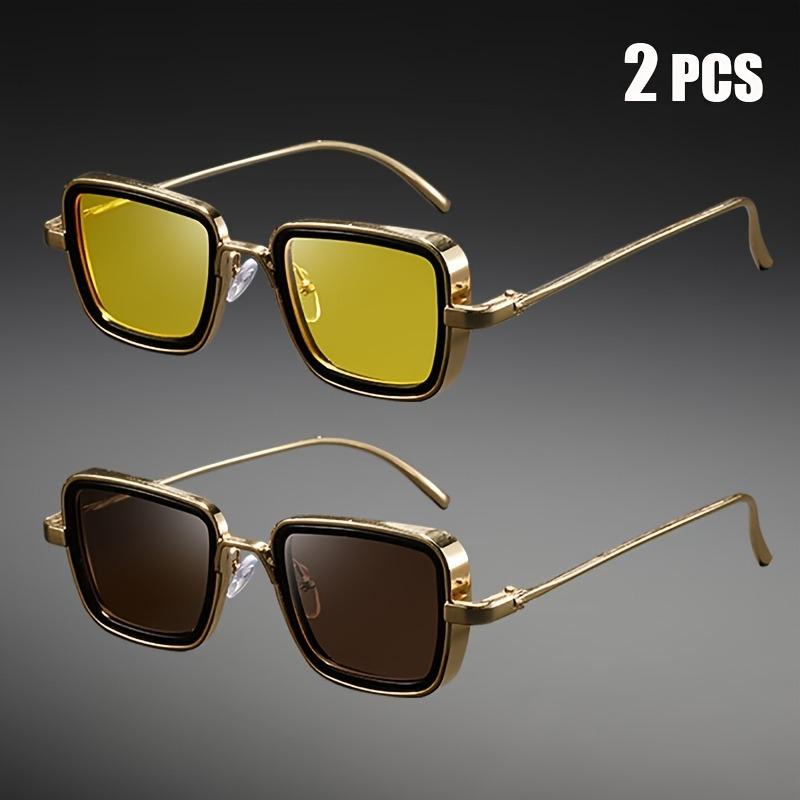 2-Pack Retro Thick Metal Square Glasses, Ideal Gift for Party, Photography & Daily Use
2-Pack Retro Thick Metal Square Glasses, Ideal Gift for Party, Photography & Daily Use