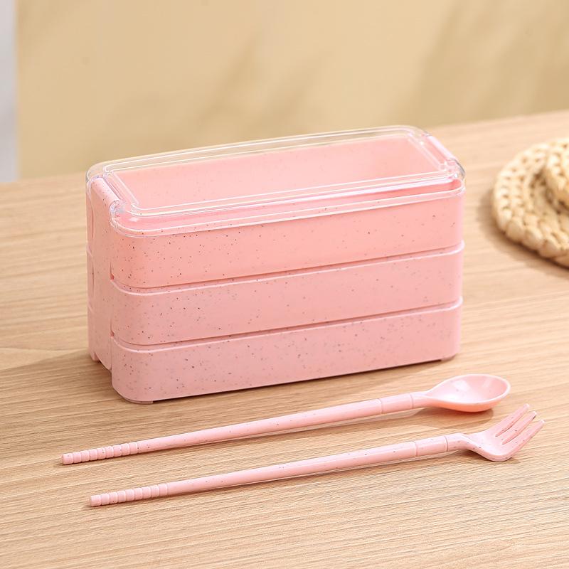 Three Layer Bento Box with Detachable Spoon and Fork, Suitable for Workers and Students, Lunch Box for The Back of School Season розовый
Three Layer Bento Box with Detachable Spoon and Fork, Suitable for Workers and Students, Lunch Box for The Back of School Season розовый