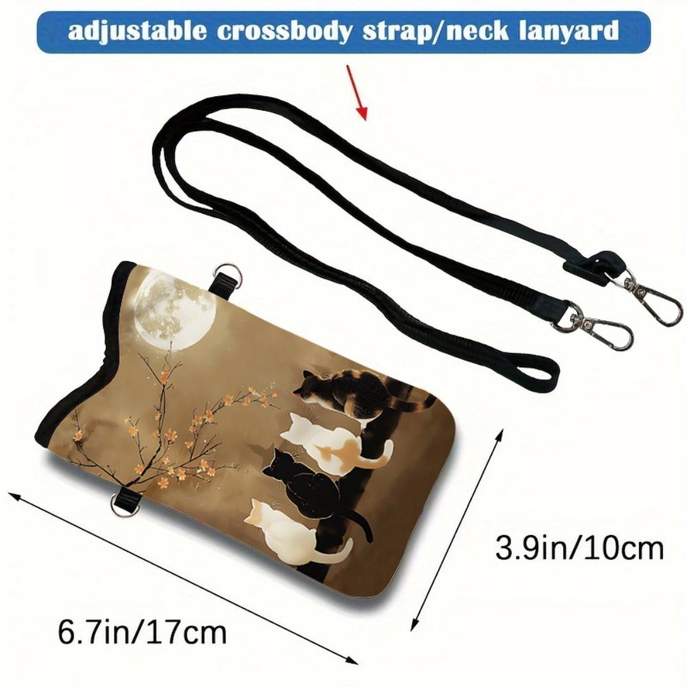 2D Printing Mobile Phone Bag Shockproof Shoulder Bag Cute Crossbody Phone Purse for Women Black Cat White Cat
2D Printing Mobile Phone Bag Shockproof Shoulder Bag Cute Crossbody Phone Purse for Women Black Cat White Cat
