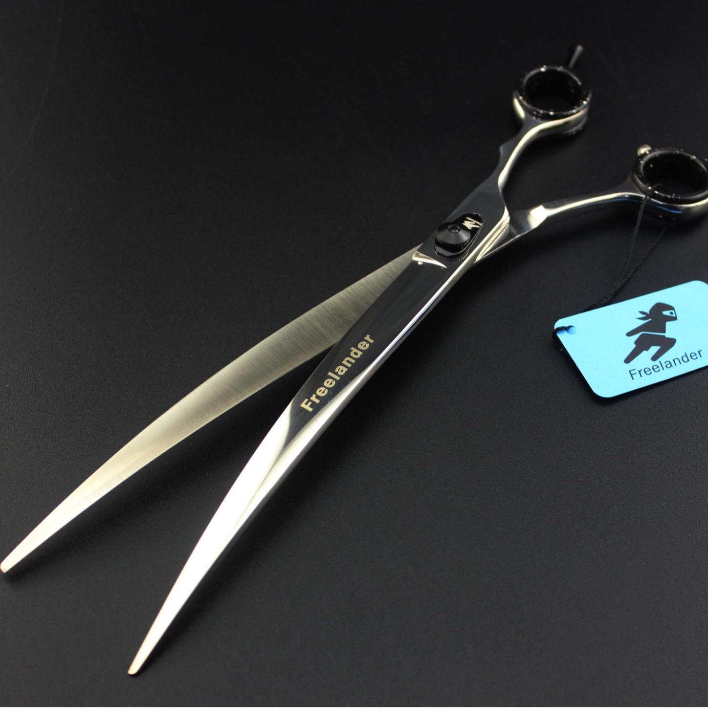 VG10 10-inch pet scissors, bright hand type, curved scissors, pet beauty scissors, professional grade for foreign trade goods, free leather bag. JS10
VG10 10-inch pet scissors, bright hand type, curved scissors, pet beauty scissors, professional grade for foreign trade goods, free leather bag. JS10