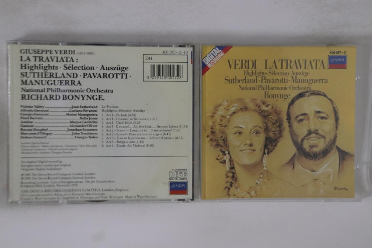 CD VERDI, SUTHERLAND, PAVAROTTI, MANUG - La Traviata (Highlights Selection 4000572 DECCA Japan Classical Used
CD VERDI, SUTHERLAND, PAVAROTTI, MANUG - La Traviata (Highlights Selection 4000572 DECCA Japan Classical Used