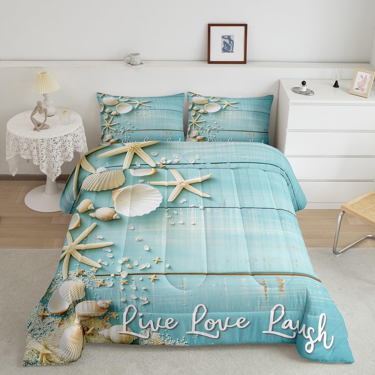 Erosebridal Starfish Seashell Twin Comforter Set,Conch Sea Shell Bedding Comforters & Sets Coastal Animal Duvet Retro Rustic Farmhouse Quilt 155x200cm
Erosebridal Starfish Seashell Twin Comforter Set,Conch Sea Shell Bedding Comforters & Sets Coastal Animal Duvet Retro Rustic Farmhouse Quilt 155x200cm