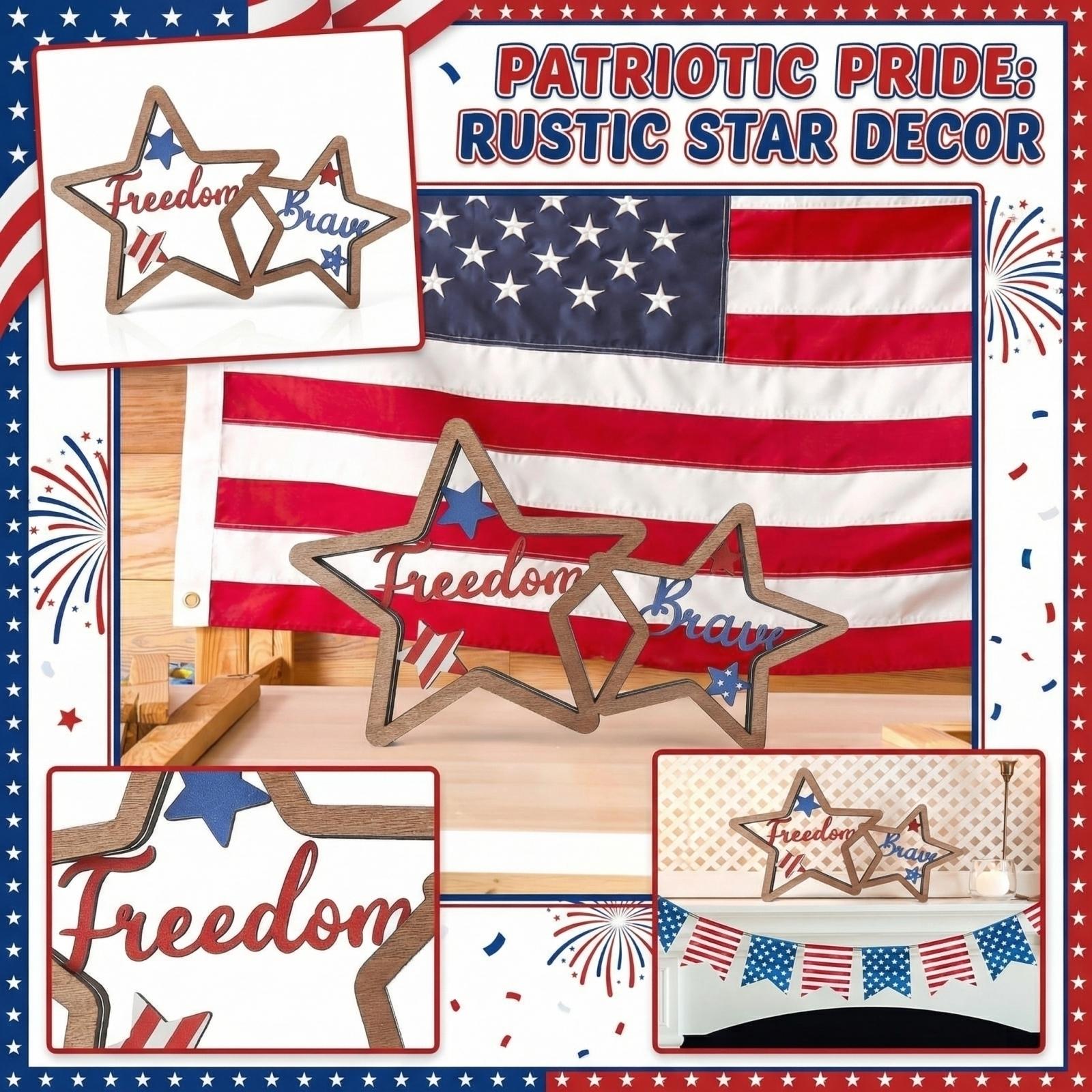 Wooden Star Shaped Wall Hanging Plaque with Freedom and Brave Lettering Hollow Design for Home Decor Display One Size коричневий
Wooden Star Shaped Wall Hanging Plaque with Freedom and Brave Lettering Hollow Design for Home Decor Display One Size коричневий