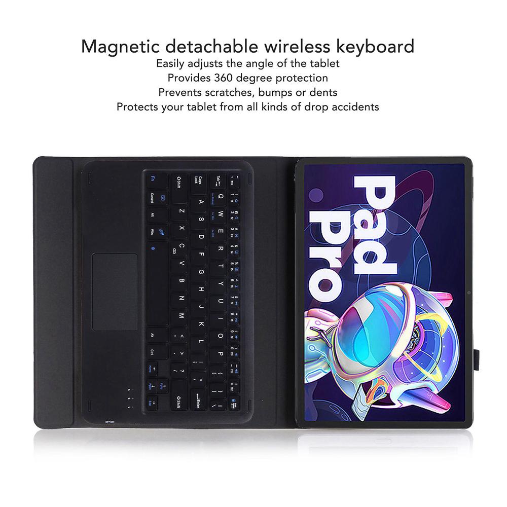 LX-P11 For Lenovo Tab P11 Pro Gen 2 11.2 (2022) Tablet Cover Touchpad Bluetooth-compatible Keyboard Leather Case Black
LX-P11 For Lenovo Tab P11 Pro Gen 2 11.2 (2022) Tablet Cover Touchpad Bluetooth-compatible Keyboard Leather Case Black