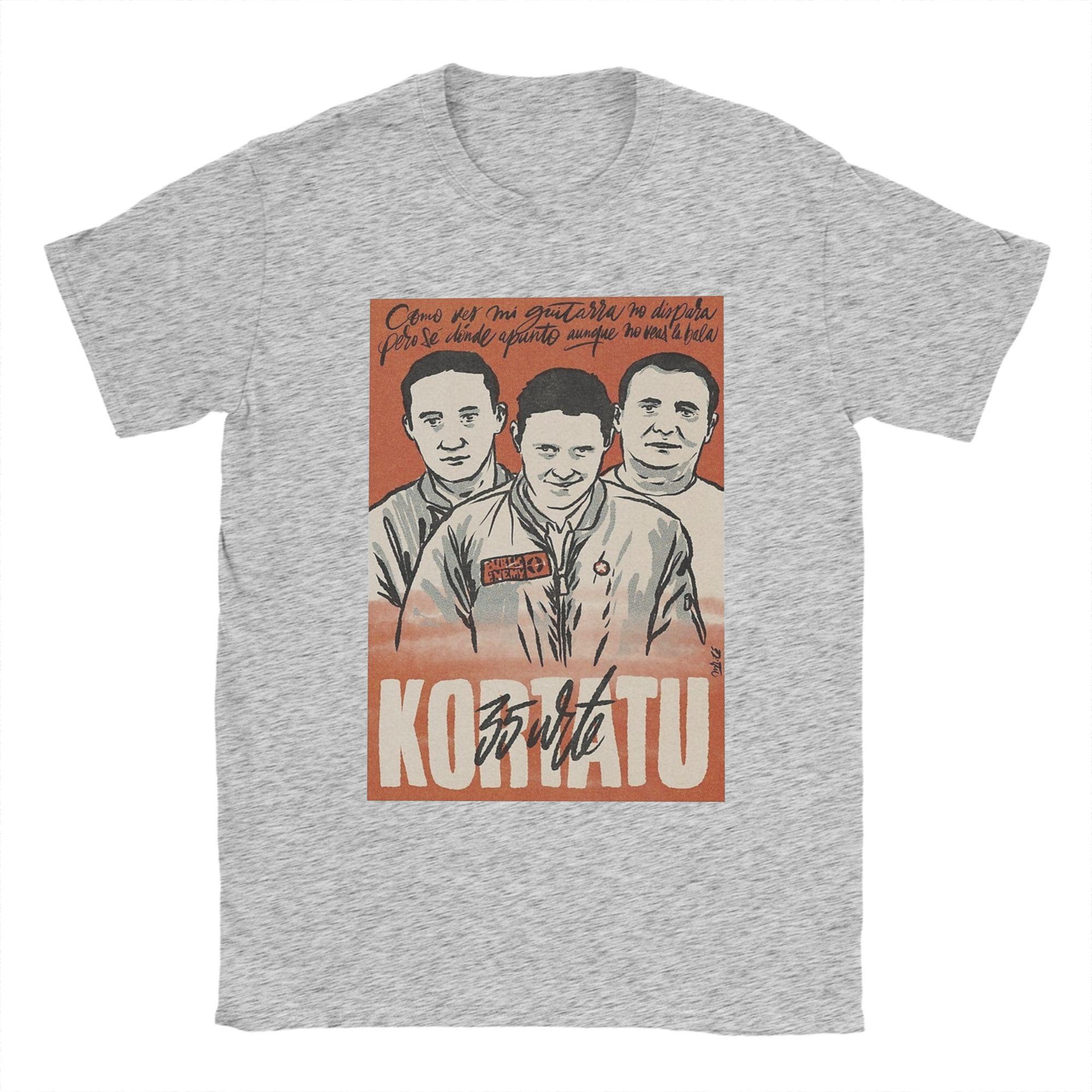 Kortatu Music T Shirts Men Cotton Vintage T-Shirts Round Collar Tee Shirt Short Sleeve Clothes Birthday Gift M
Kortatu Music T Shirts Men Cotton Vintage T-Shirts Round Collar Tee Shirt Short Sleeve Clothes Birthday Gift M