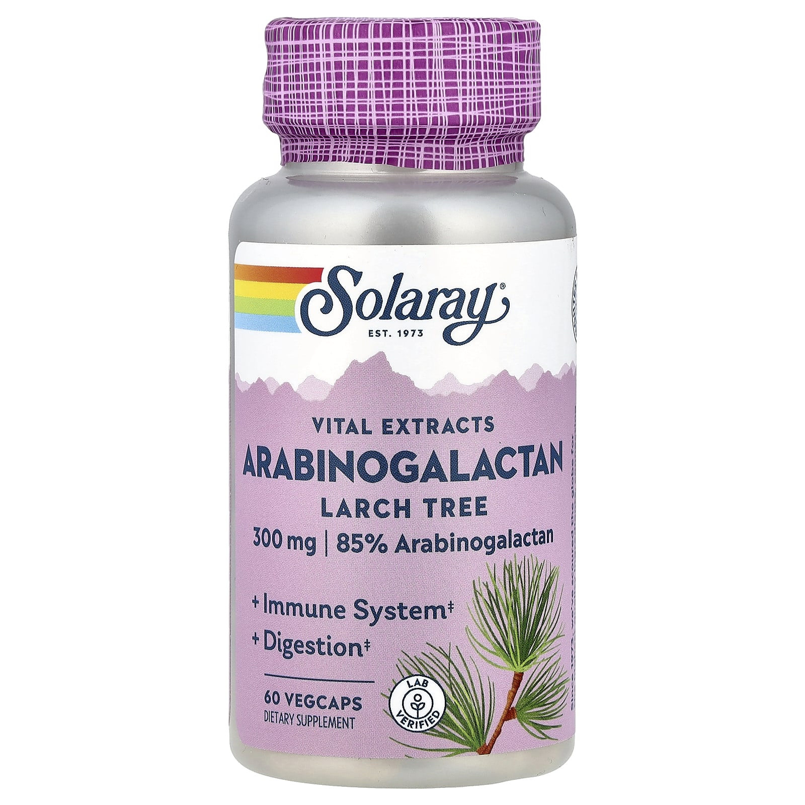 Essential Extract, Arabinogalactan, Larch, 300Mg, 60 Veggie Caps 
Essential Extract, Arabinogalactan, Larch, 300Mg, 60 Veggie Caps