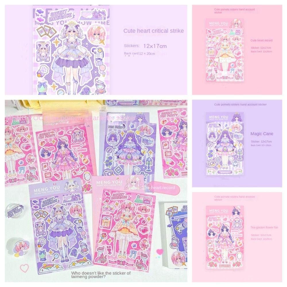 PET Changeover Sticker Hand Book Cartoon Change Clothes Cartoon Stickers Little Girls
PET Changeover Sticker Hand Book Cartoon Change Clothes Cartoon Stickers Little Girls