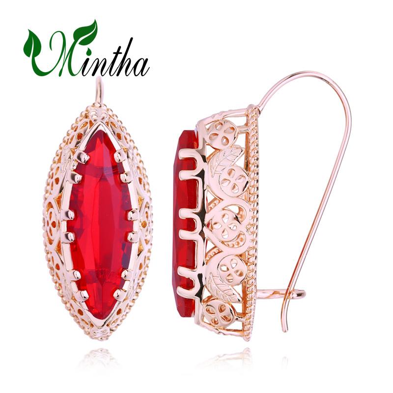 Серьги-клипсы MINTHA, модные серьги цвета розового золота, свадебные повседневные модные украшения, серьги с красным фианитом для женщин, свадебные серьги
Серьги-клипсы MINTHA, модные серьги цвета розового золота, свадебные повседневные модные украшения, серьги с красным фианитом для женщин, свадебные серьги