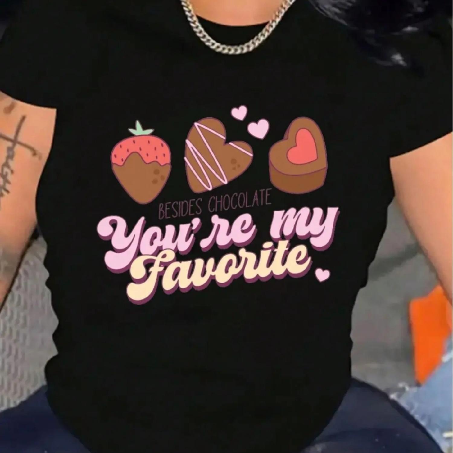 Women Valentine s Day Cartoon Dessert Design Graphic T-Shirt Short Sleeve Tees For Outdoors Activities And Casual Wear XXXXXL різнокольоровий
Women Valentine s Day Cartoon Dessert Design Graphic T-Shirt Short Sleeve Tees For Outdoors Activities And Casual Wear XXXXXL різнокольоровий