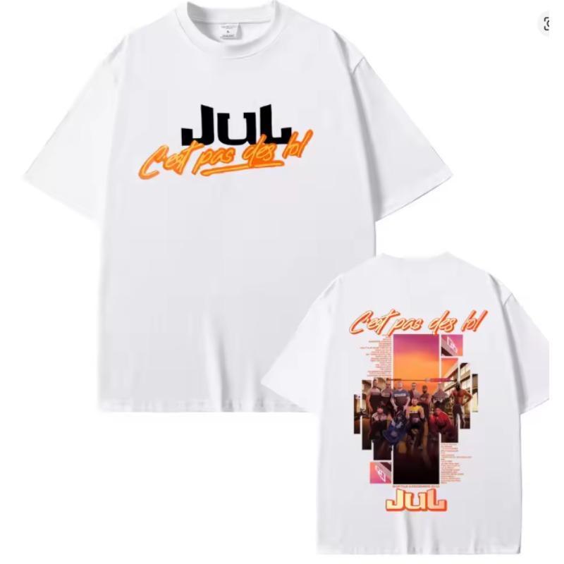 Rapper Jul Music Album World Tour 2025 Tshirt Unisex Women Hip Hop Oversized Short Sleeve T Shirts Male Fashion Vintage Streetwear 4XL
Rapper Jul Music Album World Tour 2025 Tshirt Unisex Women Hip Hop Oversized Short Sleeve T Shirts Male Fashion Vintage Streetwear 4XL