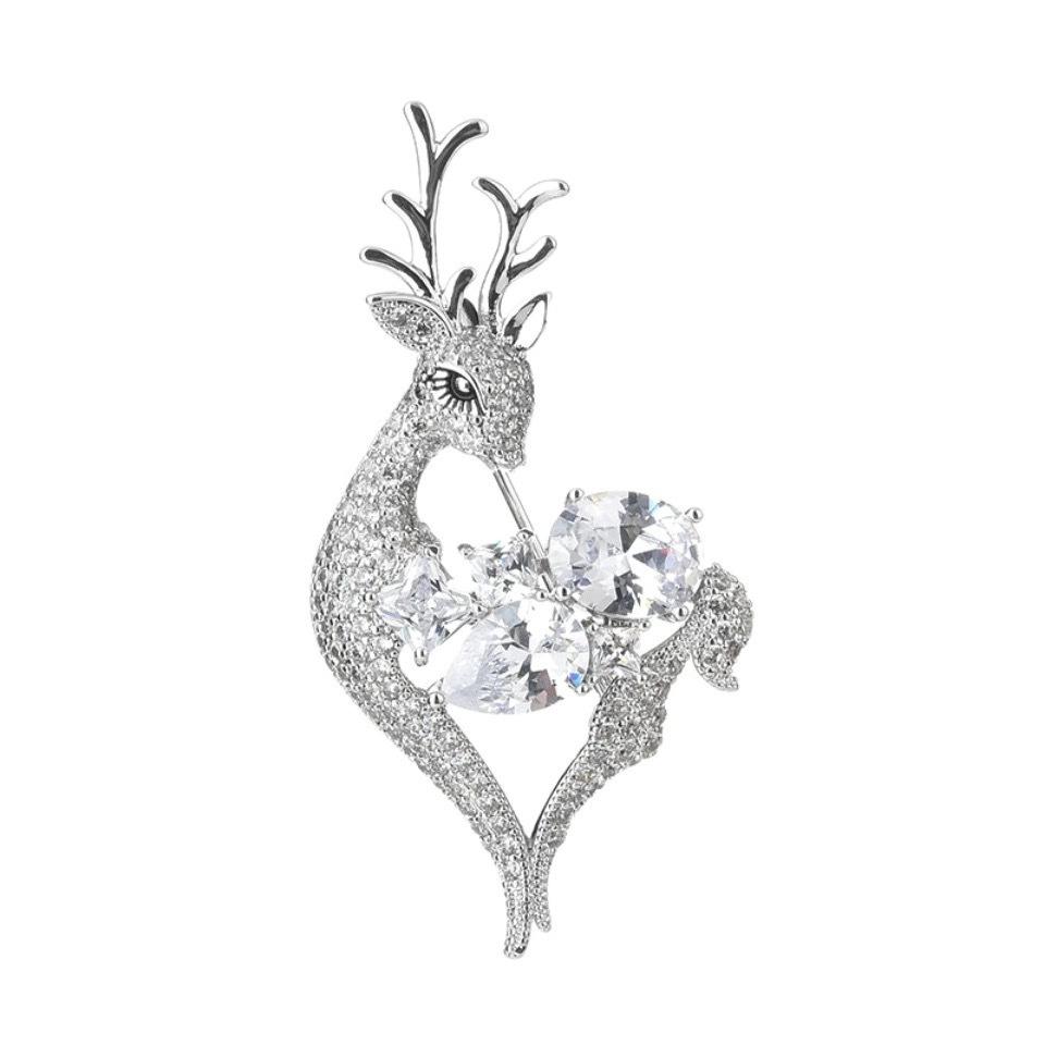 Japanese & Korean Fashion Zircon Deer Brooch - Simple Animal Pin for Men’s Coat
Japanese & Korean Fashion Zircon Deer Brooch - Simple Animal Pin for Men’s Coat