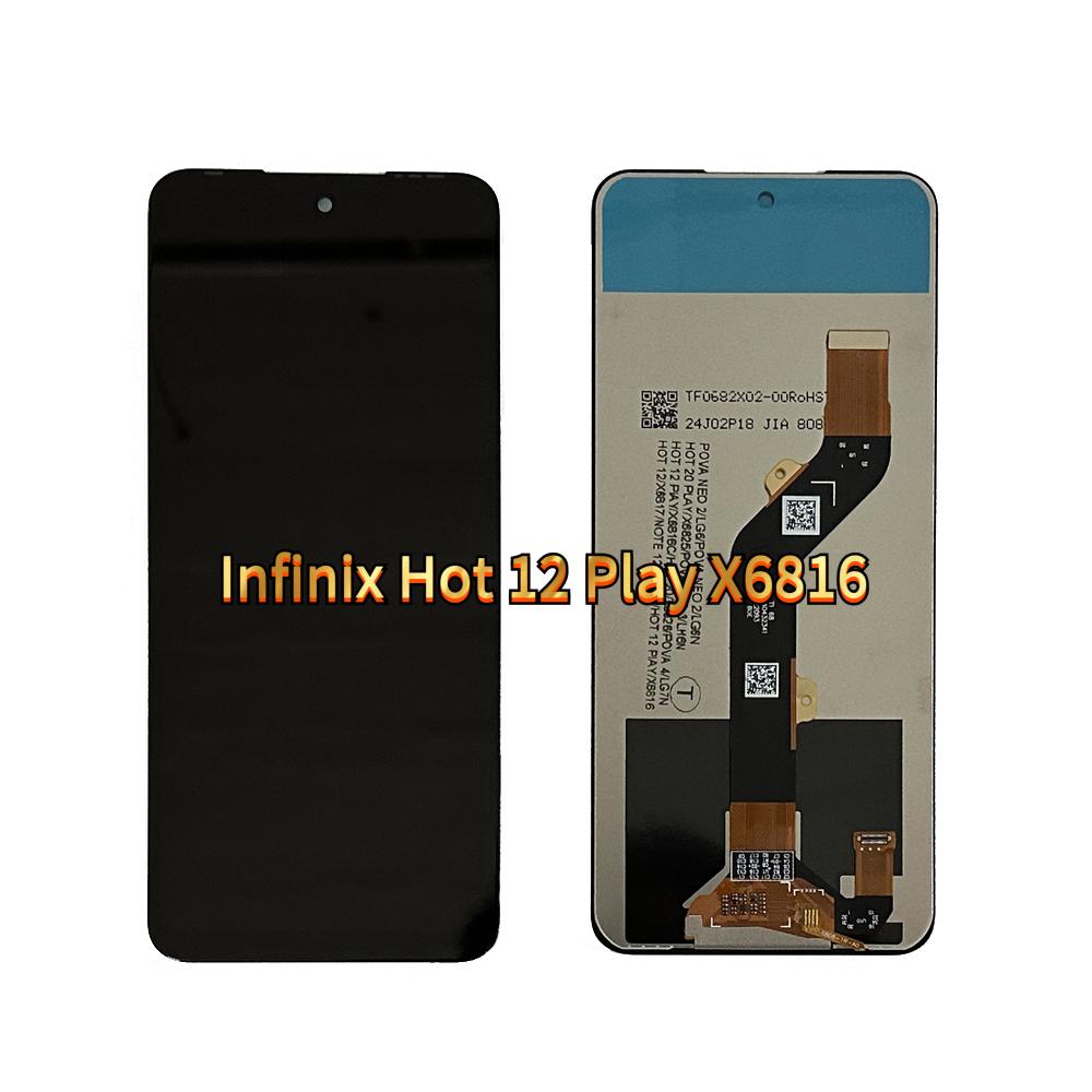 LCD Screen and Digitizer Full Assembly for Infinix Hot 12 Play X6816
LCD Screen and Digitizer Full Assembly for Infinix Hot 12 Play X6816