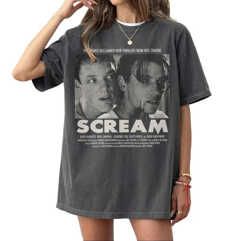 2026 Scream Horror Movie Print Retro Tshirt for Unisex and Women Summer Pure Cotton Clothing Fashion Gothic Short Sleeved Tshirt S
2026 Scream Horror Movie Print Retro Tshirt for Unisex and Women Summer Pure Cotton Clothing Fashion Gothic Short Sleeved Tshirt S