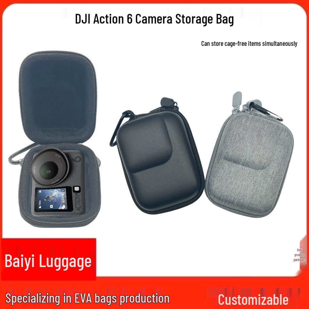 DJI Osmo Action 6 Camera Storage Bag: Protective Case with Expansion for Sports Camera Gray (10x8x4.5 cm)
DJI Osmo Action 6 Camera Storage Bag: Protective Case with Expansion for Sports Camera Gray (10x8x4.5 cm)