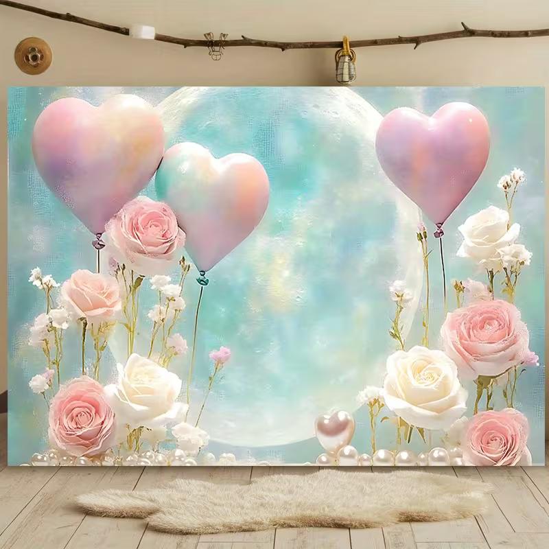 2D Dreamy Moon & Roses Backdrop - Wedding Photography Background for Party 47.2x31.5inch/120*80cm
2D Dreamy Moon & Roses Backdrop - Wedding Photography Background for Party 47.2x31.5inch/120*80cm