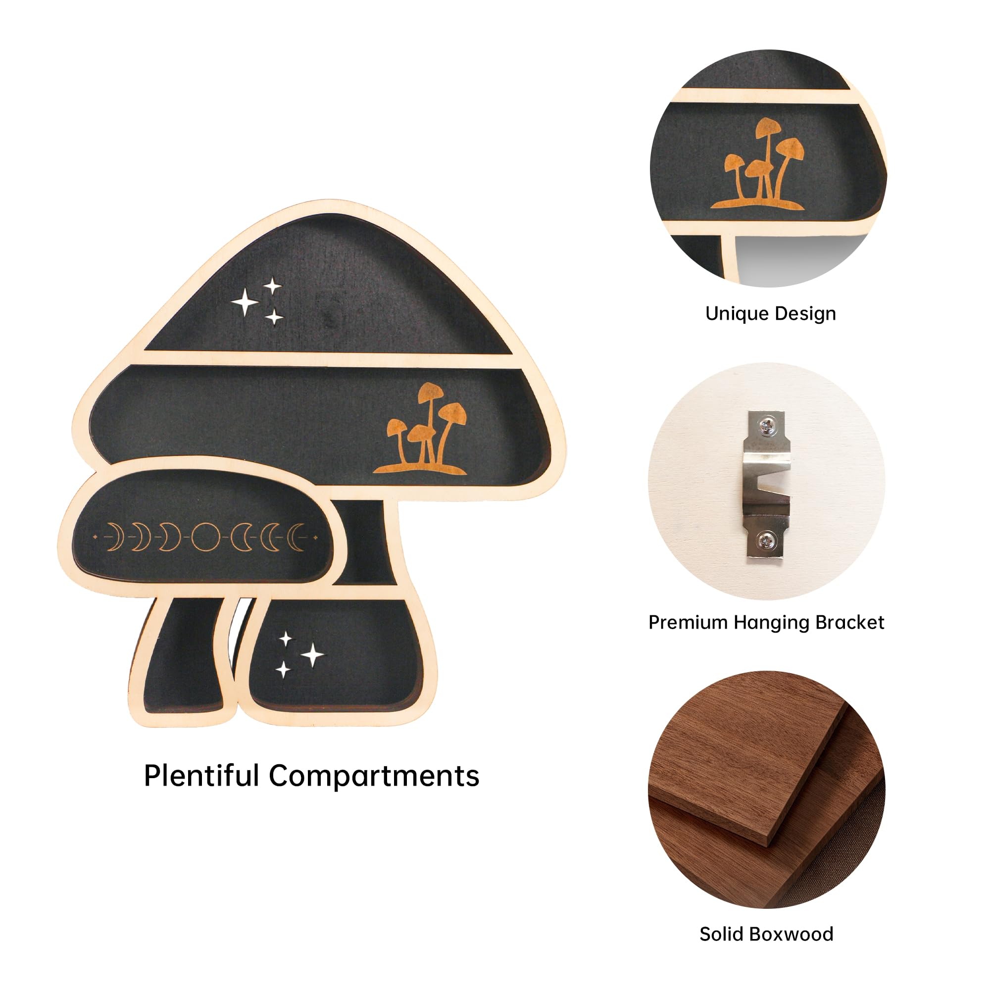 Mushroom Shape Wall Mounted Wooden Small Potted Plant Storage Shelf Ornament Display Rack Type A
Mushroom Shape Wall Mounted Wooden Small Potted Plant Storage Shelf Ornament Display Rack Type A