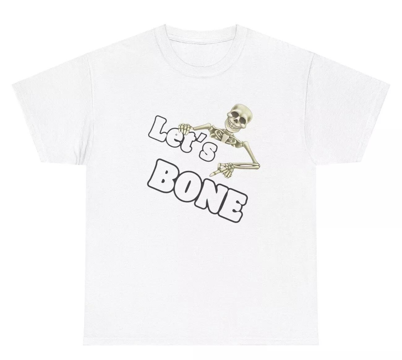 Let’s Bone Skeleton T Shirt Funny Inappropriate Halloween Spooky Season Joke Tee M
Let’s Bone Skeleton T Shirt Funny Inappropriate Halloween Spooky Season Joke Tee M