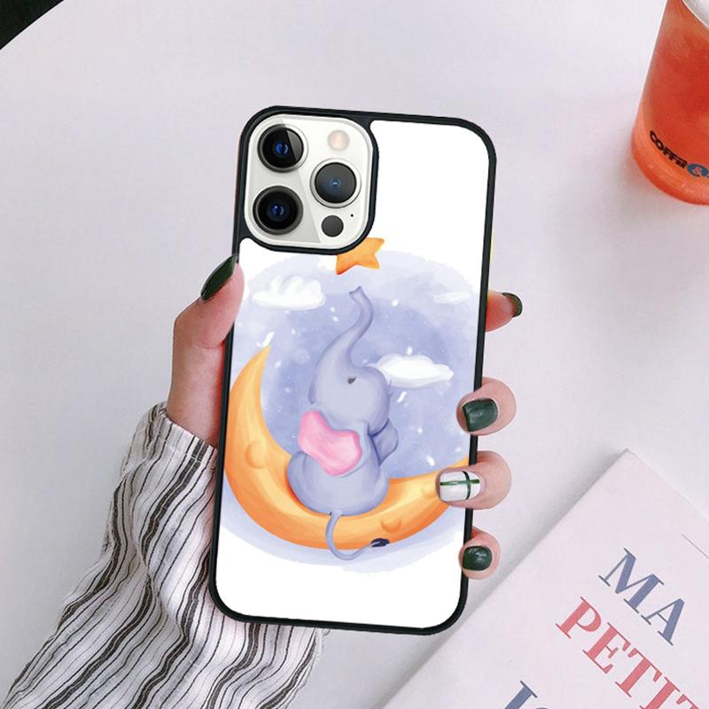 Baby Elephant Moon Phone Case For iPhone 17 Air 14 13 12 16Pro Max 15 Plus Max Cover Shell coque iPhone 17pro
Baby Elephant Moon Phone Case For iPhone 17 Air 14 13 12 16Pro Max 15 Plus Max Cover Shell coque iPhone 17pro