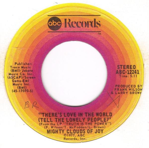 7inch Record MIGHTY CLOUDS OF JOY - There s Love In The World (Tell The ABC12241 Abc Records 1977 US Soul/Funk Used
7inch Record MIGHTY CLOUDS OF JOY - There s Love In The World (Tell The ABC12241 Abc Records 1977 US Soul/Funk Used