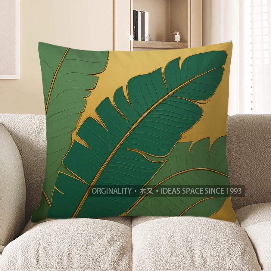 Home Decor Exquisite Green Leaf Pattern Throw Pillow Cover Pattern Cushion Cover Suitable For Sofa Bedroom Car Pillow Cover 40x40cm
Home Decor Exquisite Green Leaf Pattern Throw Pillow Cover Pattern Cushion Cover Suitable For Sofa Bedroom Car Pillow Cover 40x40cm