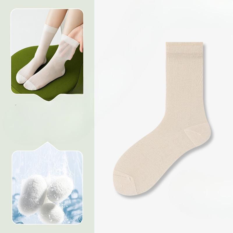 Silk-silk Cooling Sensation Children s Summer Lightweight Antibacterial and Deodorizing Ice-soft and Boneless Long Socks 1 pair тілесний
Silk-silk Cooling Sensation Children s Summer Lightweight Antibacterial and Deodorizing Ice-soft and Boneless Long Socks 1 pair тілесний
