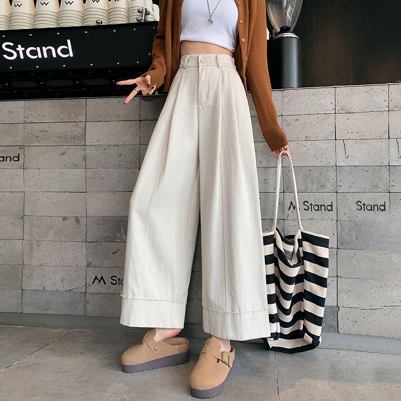 Women s Autumn Wide-Leg Rolled-Up High-Waisted Washed Cotton Pants Extra Large
Women s Autumn Wide-Leg Rolled-Up High-Waisted Washed Cotton Pants Extra Large