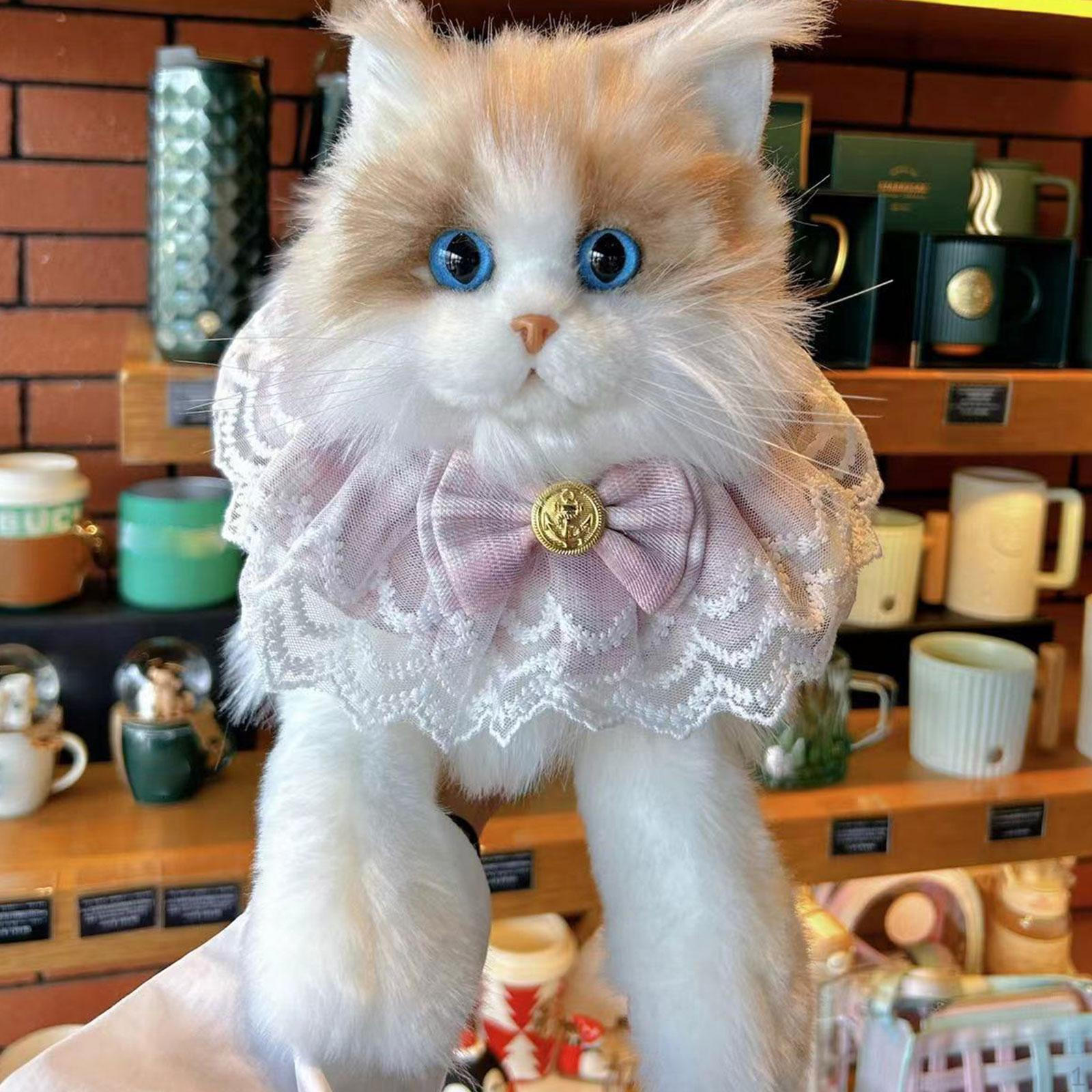 М’яка лялька Ragdoll Cat, реалістична, креативна іграшка-компаньйон для кошенят, плюшева для Cat Pink scarf
М’яка лялька Ragdoll Cat, реалістична, креативна іграшка-компаньйон для кошенят, плюшева для Cat Pink scarf