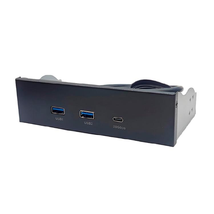 Панель USB для отсека 5,25 дюйма с двойным портом USB 3.2 и портом Type-C для сборщиков ПК и энтузиастов 1
Панель USB для отсека 5,25 дюйма с двойным портом USB 3.2 и портом Type-C для сборщиков ПК и энтузиастов 1