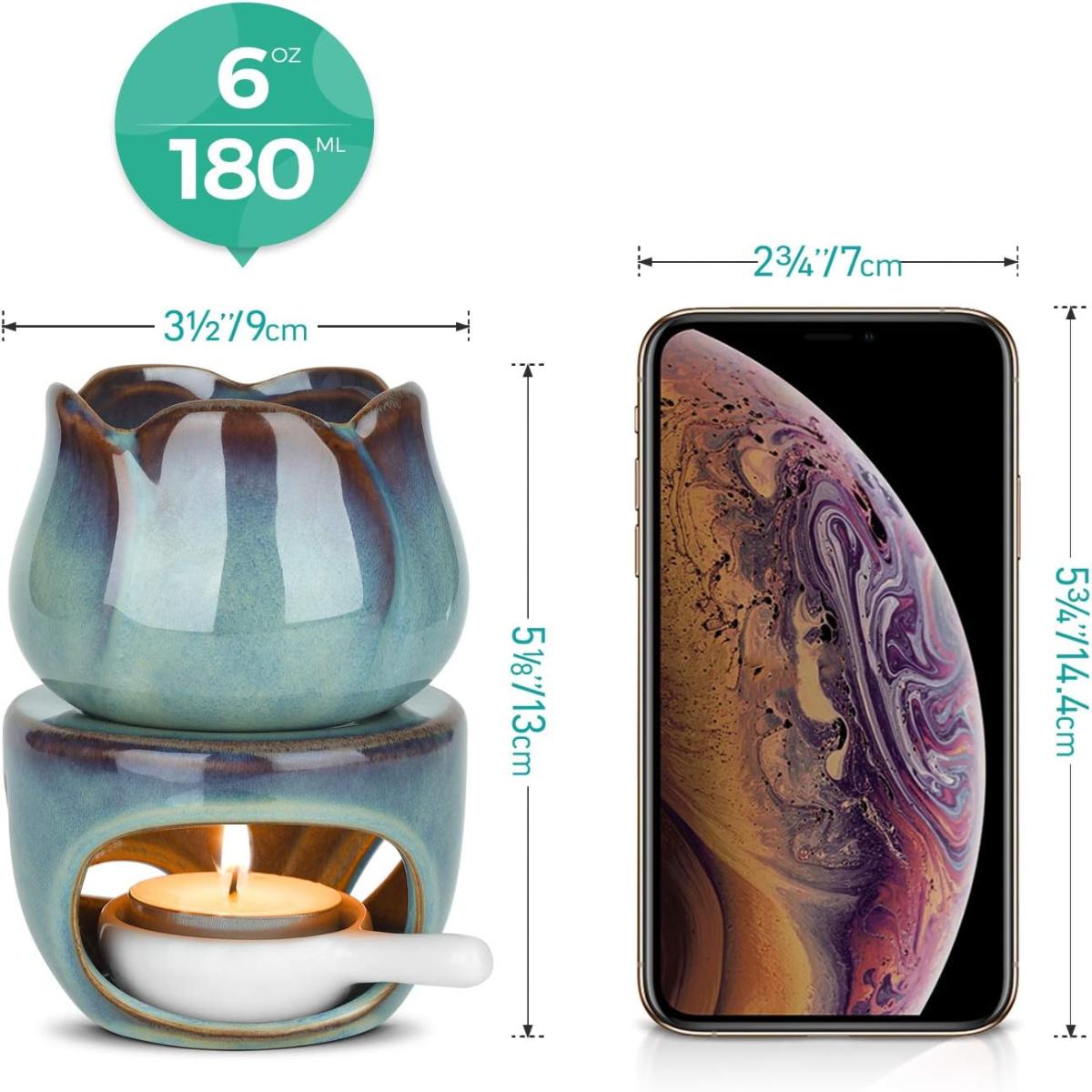 Aromatherapy Aroma Burner Ceramic Oil Diffuser Candle Tealight Holder Home Bedroom Decor Christmas Housewarming Gift синій
Aromatherapy Aroma Burner Ceramic Oil Diffuser Candle Tealight Holder Home Bedroom Decor Christmas Housewarming Gift синій