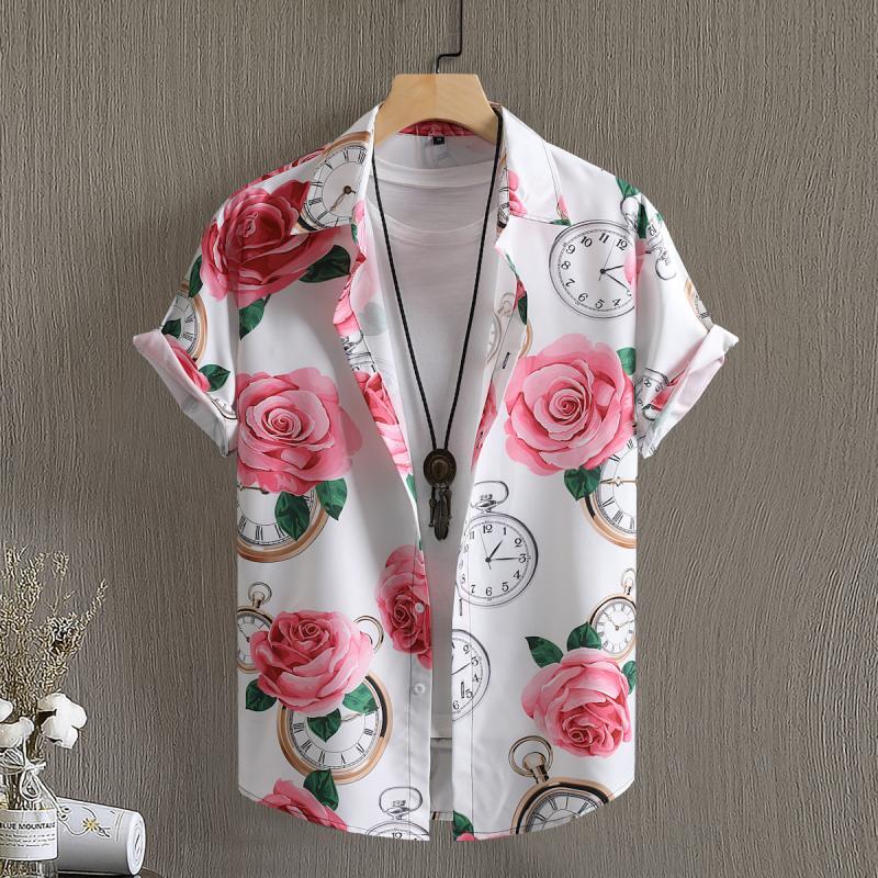 Летняя мужская повседневная гавайская рубашка с коротким рукавом с цветочным узором, винтажный пляжный узор Y2k Harajuku, модная роскошная одежда XL
Летняя мужская повседневная гавайская рубашка с коротким рукавом с цветочным узором, винтажный пляжный узор Y2k Harajuku, модная роскошная одежда XL