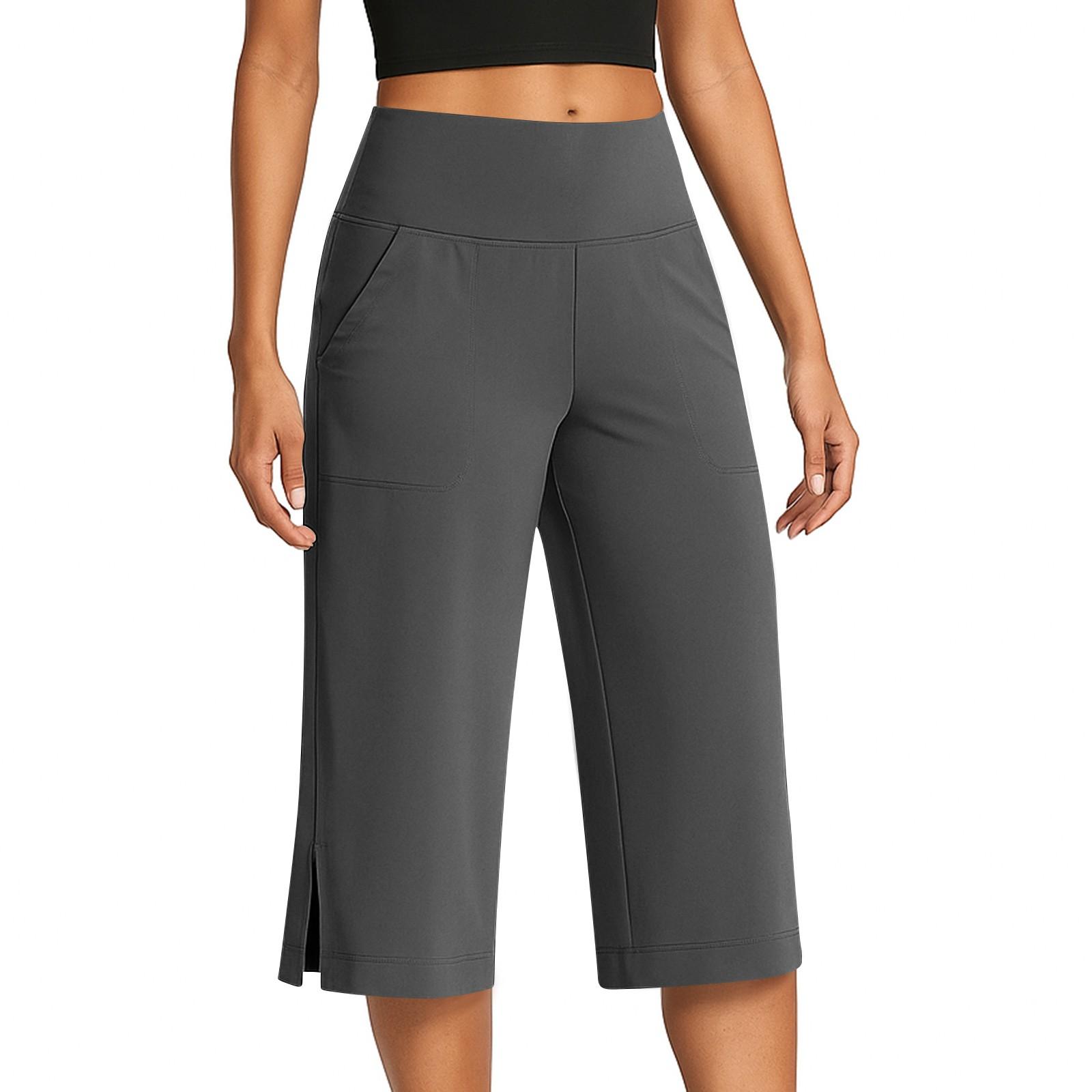 Women s Fashionable Color Button Pocket Pants With Split Hems High Waist Sports Yoga Casual Cropped Pants M
Women s Fashionable Color Button Pocket Pants With Split Hems High Waist Sports Yoga Casual Cropped Pants M
