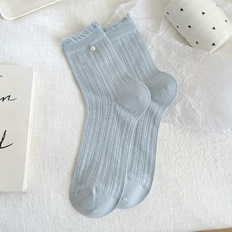 Ballet-style Children s Summer Thin Ankle-length Stockings with Mesh Ventilation, Lace Trim and Pearl Embellishments 1 pair синій
Ballet-style Children s Summer Thin Ankle-length Stockings with Mesh Ventilation, Lace Trim and Pearl Embellishments 1 pair синій