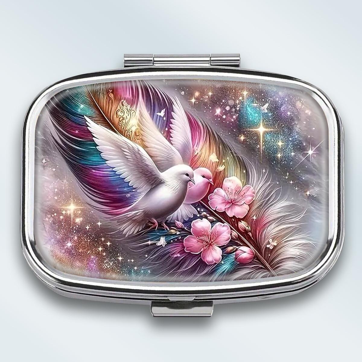 Portable Pill Box with 2 Compartments, Mini Metal Medicine Organizer Case, Cute Printed Pill Container for Vitamins, Pills, Jewelry, Travel, Daily Use різнокольоровий
Portable Pill Box with 2 Compartments, Mini Metal Medicine Organizer Case, Cute Printed Pill Container for Vitamins, Pills, Jewelry, Travel, Daily Use різнокольоровий