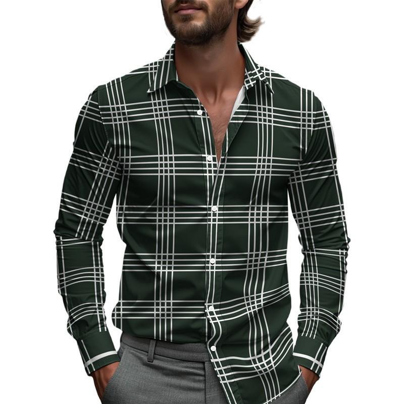 Деловая рубашка Линия Клетчатая Полосатая Мужская Принтованная Весенняя Однобортная Рубашка с лацканами S
Деловая рубашка Линия Клетчатая Полосатая Мужская Принтованная Весенняя Однобортная Рубашка с лацканами S