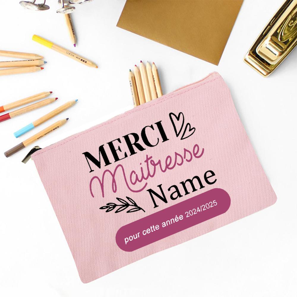 Personalized Makeup Bag Pencil Case Custom Teacher Name Stationery Bags Travel Toiletry Organizer Pouch Thanks Gift for Teacher
Personalized Makeup Bag Pencil Case Custom Teacher Name Stationery Bags Travel Toiletry Organizer Pouch Thanks Gift for Teacher