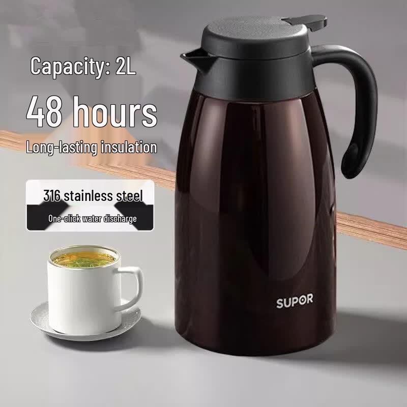 Supor 2.0L Stainless Steel Vacuum Thermos Pot
Supor 2.0L Stainless Steel Vacuum Thermos Pot